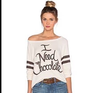 Lauren Moshi Brenna I Need Chocolate Pullover in Silk